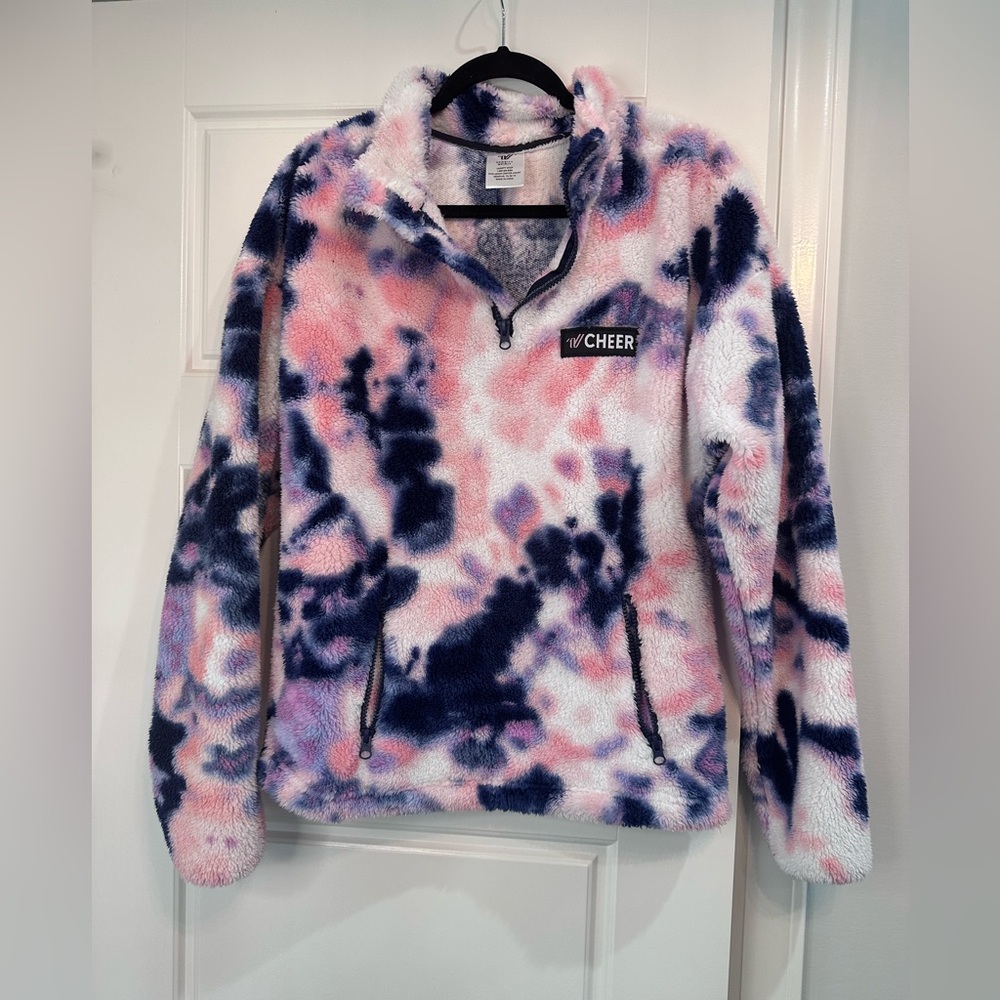 Varsity cheer tie dye Fleece Pullover